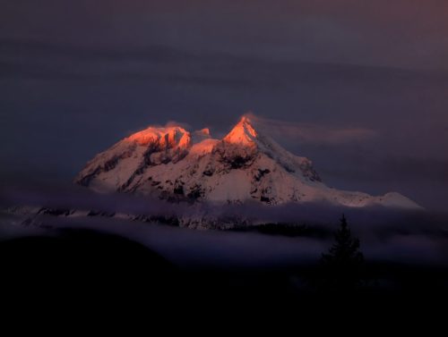 Mountaintop at Sunset