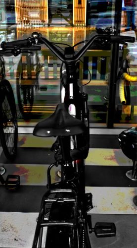 Parked Electric Bikes