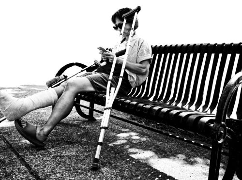 On the bench