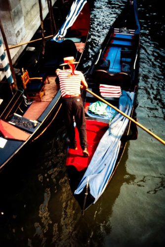 Gondolier in Venice